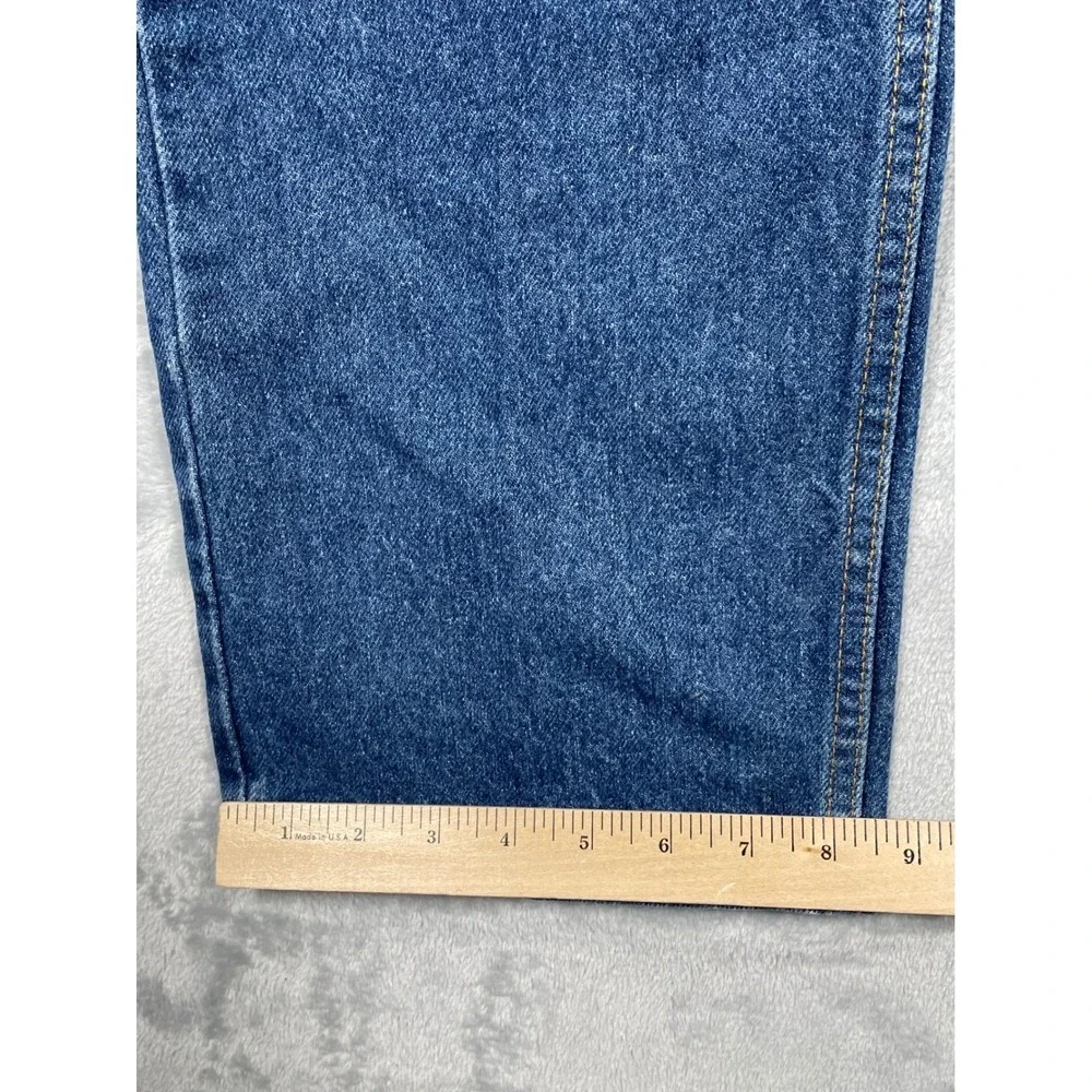 Levis 505 Orange Tab Jeans Mens 42x32 Regular Fit Straight Leg USA Blue Vintage